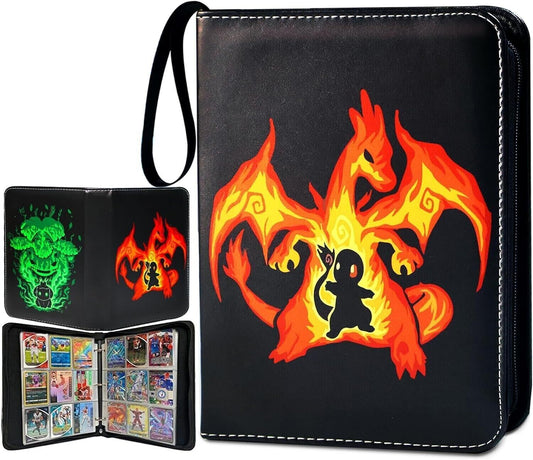 Card Binder for Pokemon Cards Holder Fits 900 Cards W/ 50 Removable Sleeves